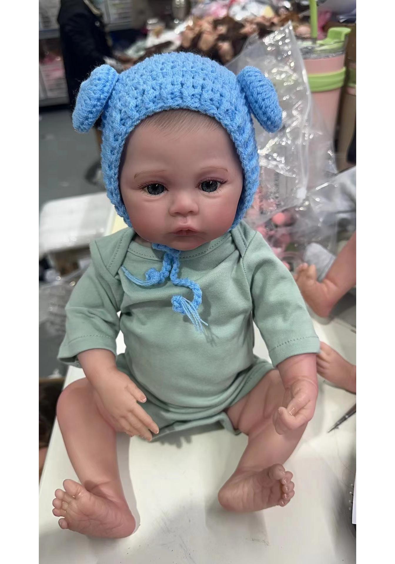 48cm Realistic Handmade Doll Bettie with 3D Veins All-gel Boy