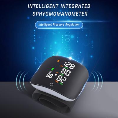 Blood Pressure Monitor Contact Screen Three-color Display Wrist Measurement Two-person Memory