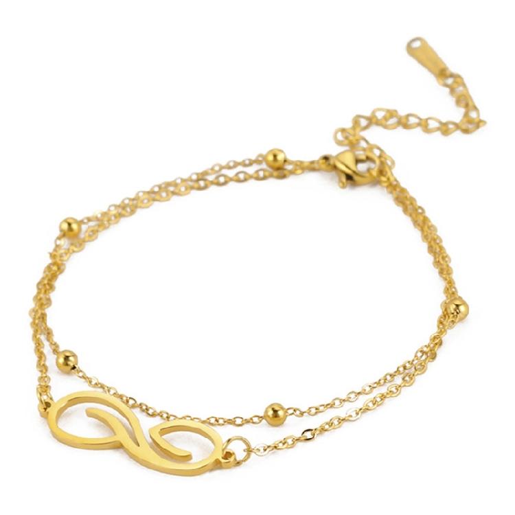Double Layer Infinities Bracelet for Women Stainless Steel Comfortable Stylish and Versatile Jewelry Special Gifts