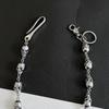 Catena Pesante Robusta per Portafoglio da Biker Catena con Teschio Punk Portachiavi Metallico Catena con Moschettone