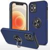 Coque Antichoc Mate Pour iPhone 17 16 15 14 13 12 11 Pro Max XS Max XR Plus SE Support Anneau Coque Magnétique Couverture Pare-chocs Blindage