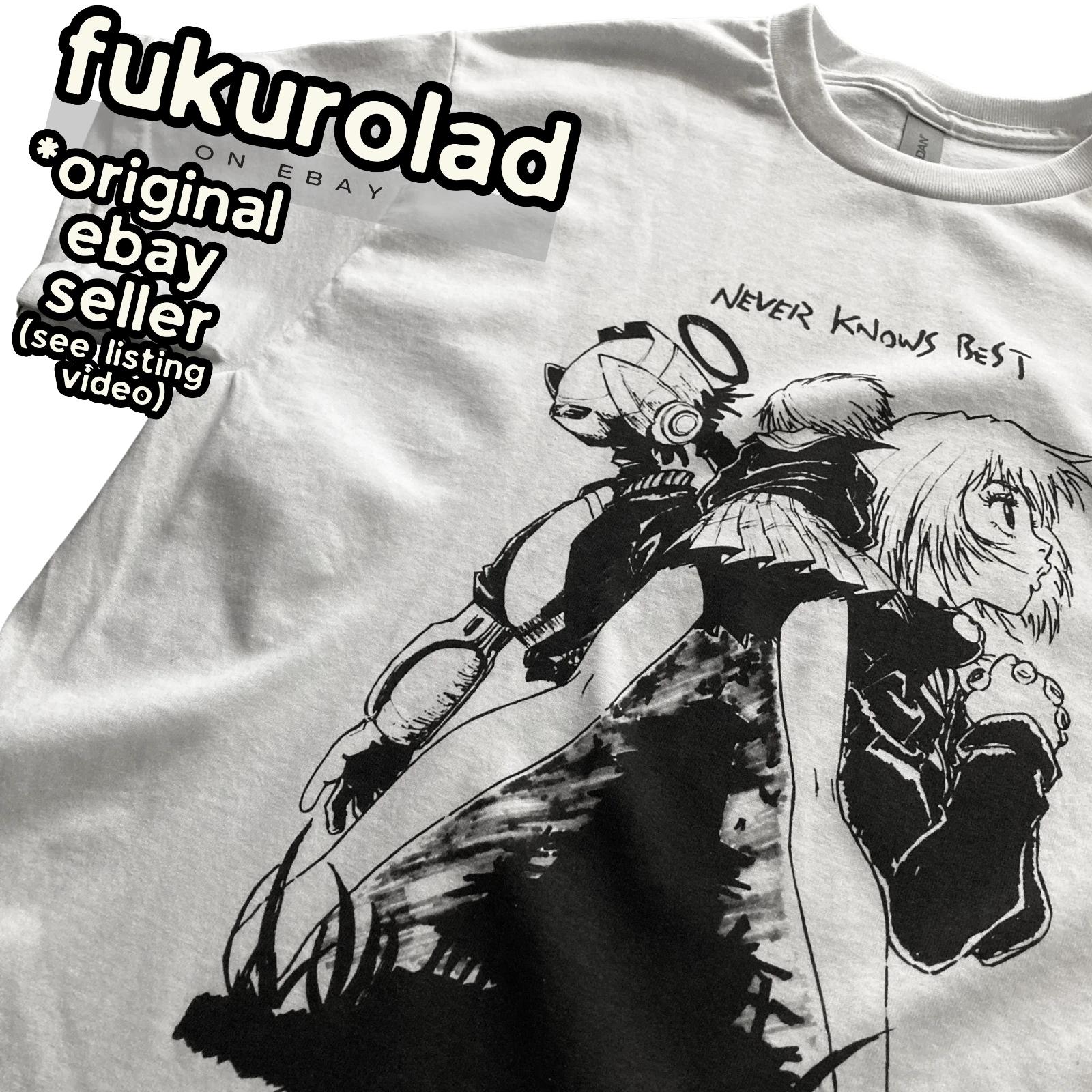 FLCL FOOLY COOLY NEVER KNOWS BEST Аниме УНИСЕКС футболка - GILDAN - качественная печать 4XL