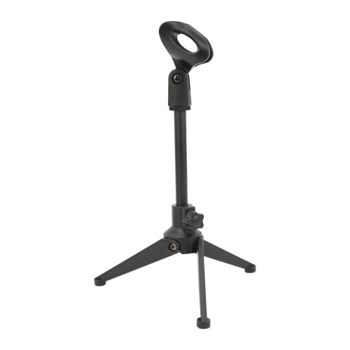 Desktop Microphone Tripod Stand, Universal Mini Portable Table Stand, Adjustable Microphone Stand, Detachable Foldable Tripod Microphone Table Stand f