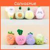 Adorable Cartoon Vegetable And Fruit Plush Keychain Cute Banana Durian Carrot Doll