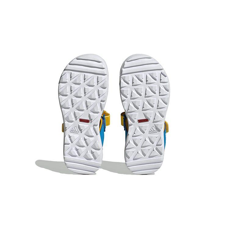 LEGO X Adidas Captain Toey Slip Resistant Abrasion Resistant Children's Sandals Blue Yellow Kids' IE4977