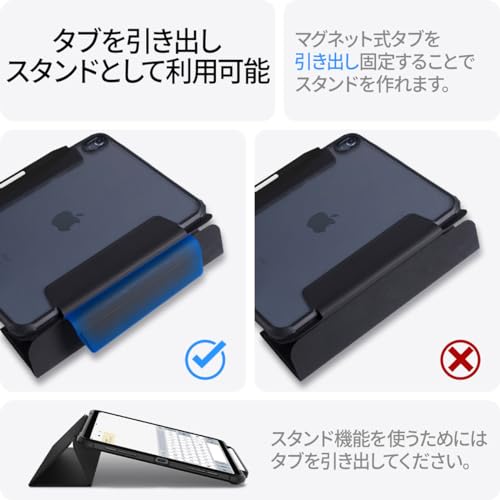 Spigen Hülle für iPad Pro 11 Zoll (2022/2021) 4./3. Generation, transparente Rückseite, kompatibel mit Apple Pencil, militärisch zertifiziert, schlanker Ständer, stoßfest, kratzfest