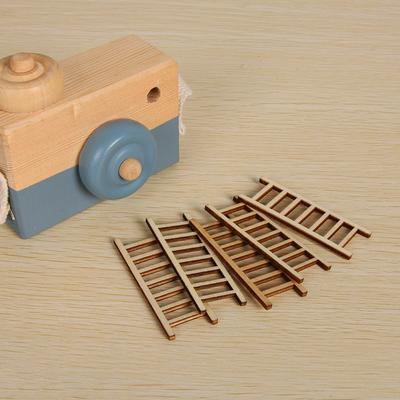 5pcs Mini Wooden Step Ladder Fairy Home Decoration Miniature DIY Micro Landscape Garden Ornament