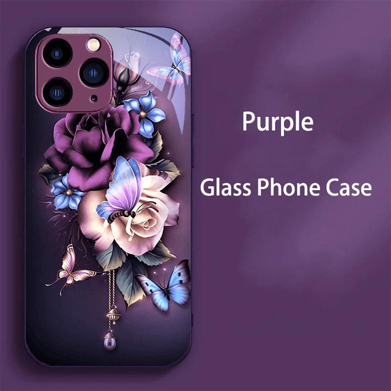 Luxury Tempered Glass For iPhone 16e Case iPhone16 Plus Hard PC Glass Phone Cover For iPhone 14 15 11 Pro Max 12 13 Mini Bumper