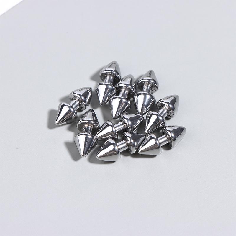 

5/10Pcs Stainless Steel Charms Pointed Cone Pendant Connectors No Fade For Making Necklace Bracelet DIY Jewelry Accessories