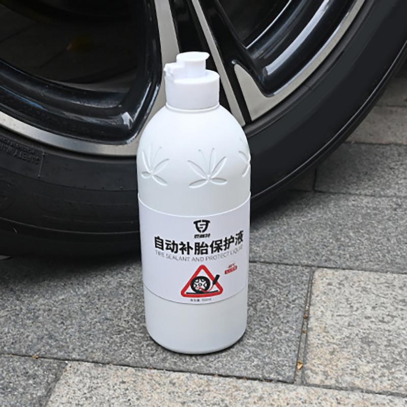 Arabalar İçin Lastik Sızdırmazlık Malzemesi Çok Amaçlı Lastik Tamir Sızdırmazlık Malzemesi 500ml Bisiklet Lastiği Tamir Aleti Düşük Sıcaklığa Dayanıklı Lastik