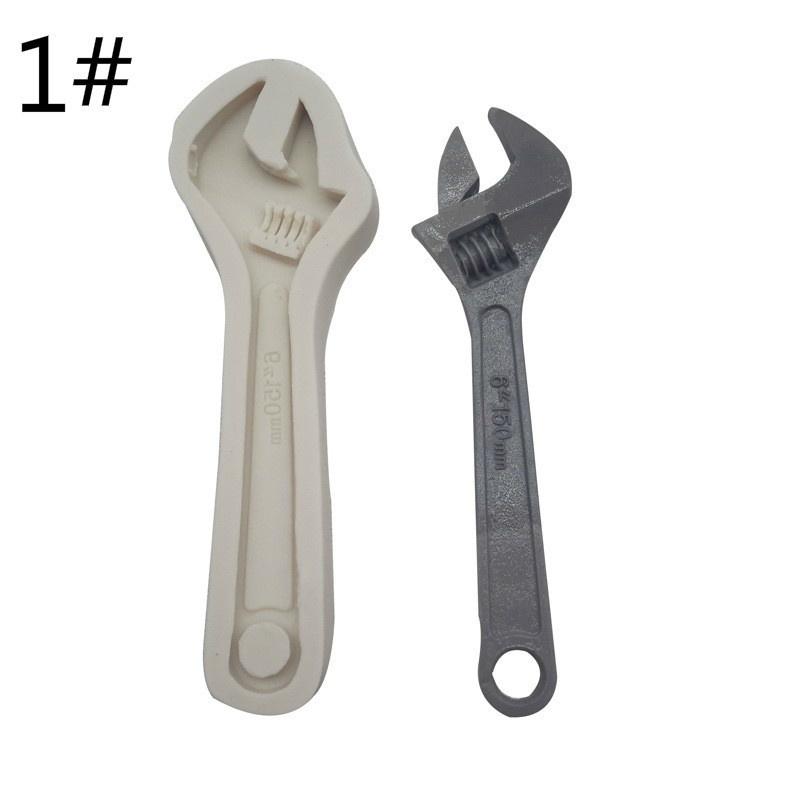 Dekorační nástroje Silikonová forma na fondán Klíč Forma na dort Svěrák Fondán Pečicí nástroje DIY Pečicí forma