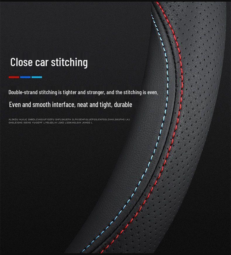 Nissan Genuine Leather Steering Wheel Cover for Sylphy, Sunny, Qashqai, Teana, Tiida, Kicks, Livina, X-Trail