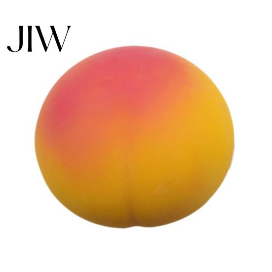 TPR Realistic Fruit Toys Giant Simulated Peach Squeeze Toy, Stress Relief Sensory Pinch Balls Ball Fidget Toy for Home Office Relaxation Tactile