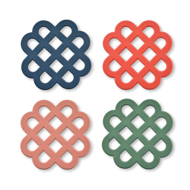 High-temperature Silicone Heat-insulating Mat Household Dishes Non-slip Anti-scald Table Mat Bowl Mat Pot Mat