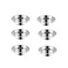 Practical Pet Bowl Shatter Proof Nonslip Feeding Station Stainless Steel Texture Suitable for Healthy Feeding Cats Dogs