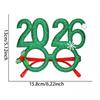 2026 Digital Funny Glasses - Christmas & New Year Creative Eye Wear, Party Decoration Photo Frame for Holiday Gatherings