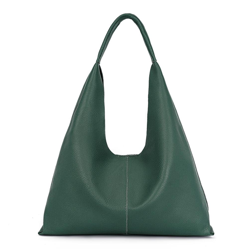 Soft Genuine Leather Women's Slouchy Tote Bag Large Capacity Zency