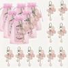 24/30 Stück Schmetterling Anhänger Schmetterling Schlüsselanhänger Geschenk Set Quaste Rosa Schmetterling Schlüsselanhänger Hochzeitsgeschenke