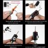 PVC Edge Banding Hole Punch Tool with 8mm Puncher & Guide Screw for Drywall Nail Concealing