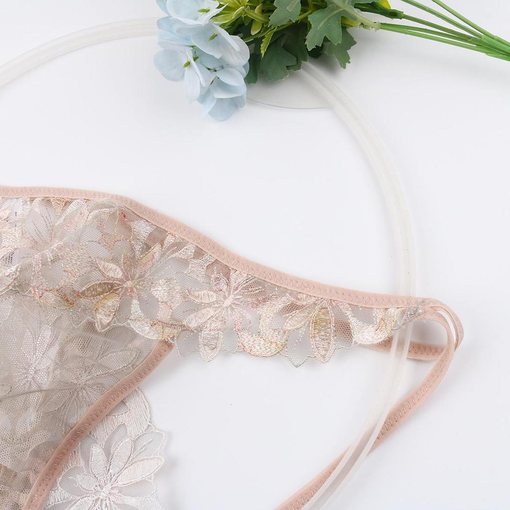 Perizoma da Uomo in Pizzo Ricamato: Intimo Dolce, Traspirante, Sexy a Vita Bassa.