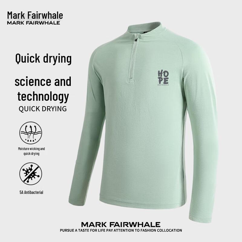 Mark Fairwhale Men s Letter Print Long Sleeve T-shirt 2XL