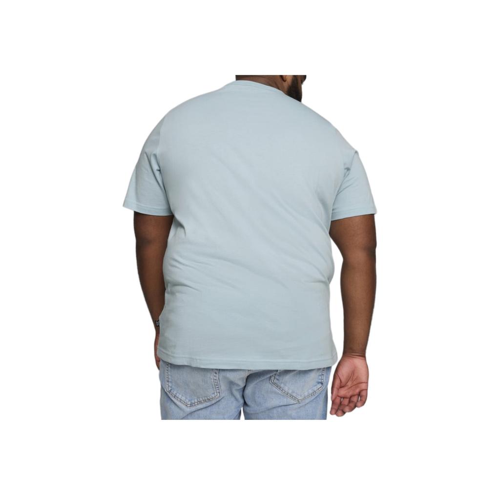 Puma Letter Logo Print Round Neck Pullover Short Sleeve American Vintage T-Shirt Men T-Shirt Light-Blue 847666-26