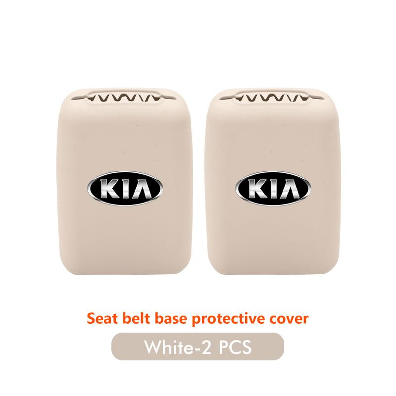 RVGH1 Car Seat Belt Protection Silicone Buckle Clip Cover For KIA Cerato Proceed Venga Stonic Picanto Sorento Stinger