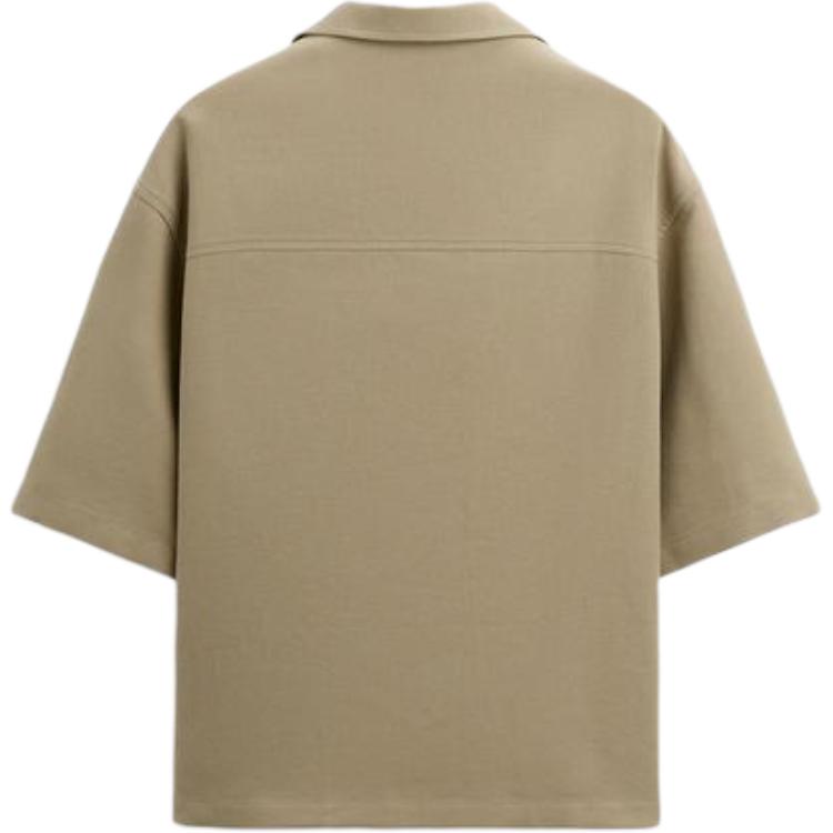 Zara Button Minimalist Versatile Short Sleeve Shirt Men shirts 5581062-706