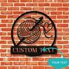 Unique Crochet Inspired Metal Wall Decor Craft Room Art Modern Sewing Lover Gift
