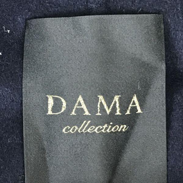 DAMA Collection Wool Cashmere 10 Percent Long Coat Outerwear Women S 7AR Navy(USED)