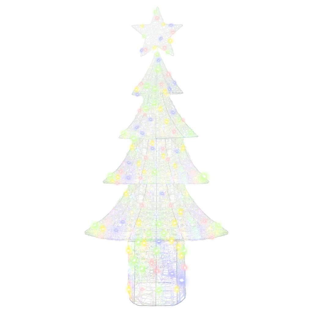 Christmas Tree with 240 Multicolor LEDs 180 Cm Acrylic