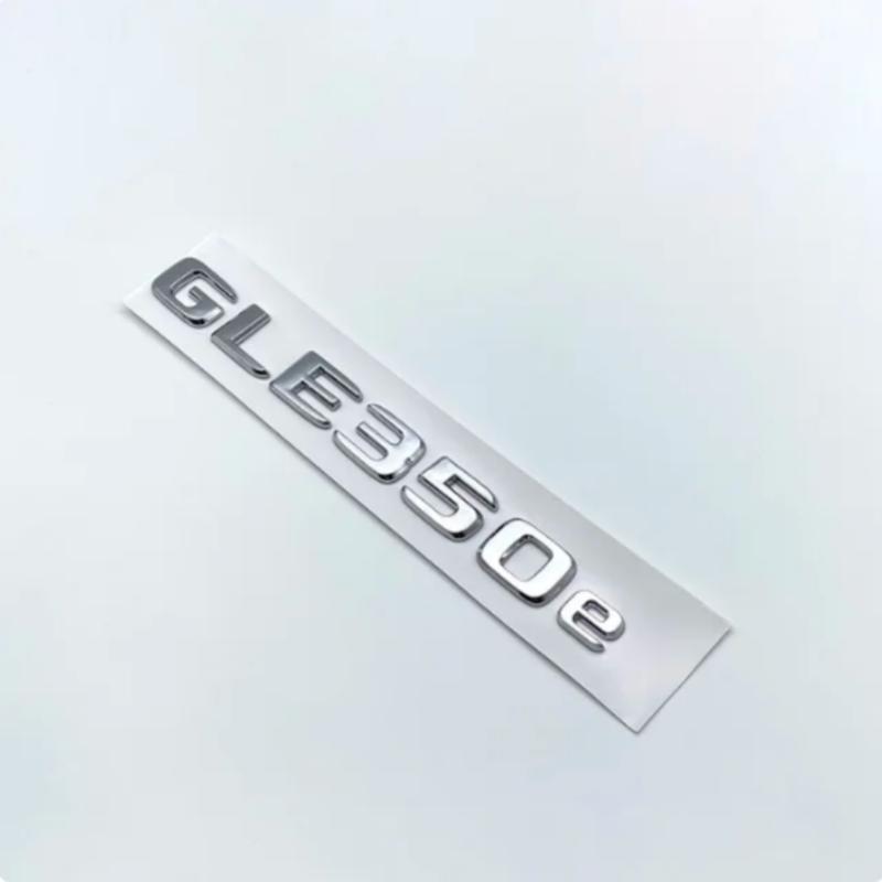 3D ABS Chrome Glossy Black Letters GLE350e GLE350de GLE500e 4Matic Emblem for Mercedes Benz W166 Car Trunk Logo Sticker