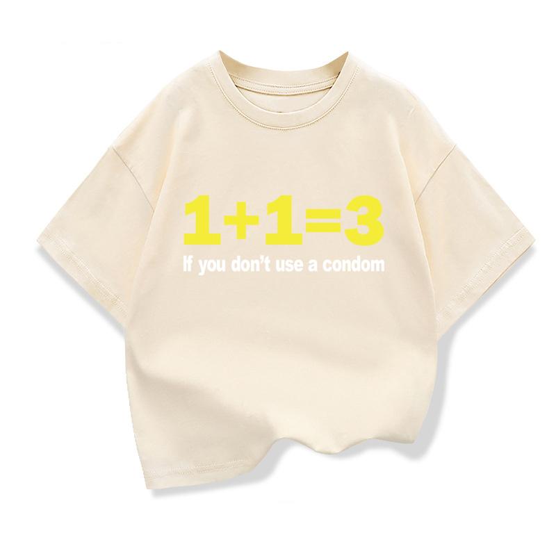Kids' Polyester T-Shirt with Fun Digital Print Casual Loose Street Style Trendy Children's Tee Round Neck Boys' Top