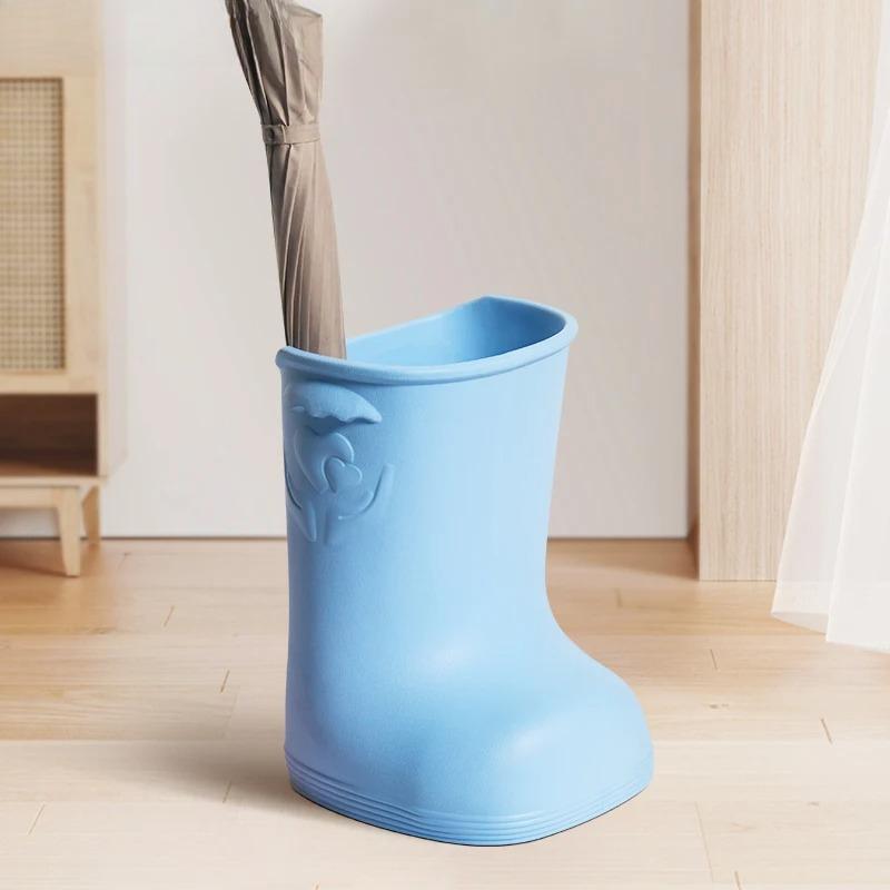 Kreativer Stiefel-förmiger Regenschirmständer, Stilvoller Eingangsbereich Regenaufbewahrungsbehälter, Rutschfester Boden Regen-Organizer für die Lobby
