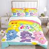 Care Bears Rainbow Friends Print 3Pcs Bedding Setduvet Cover With 2 Bedropillowcase Home Birthday Gift