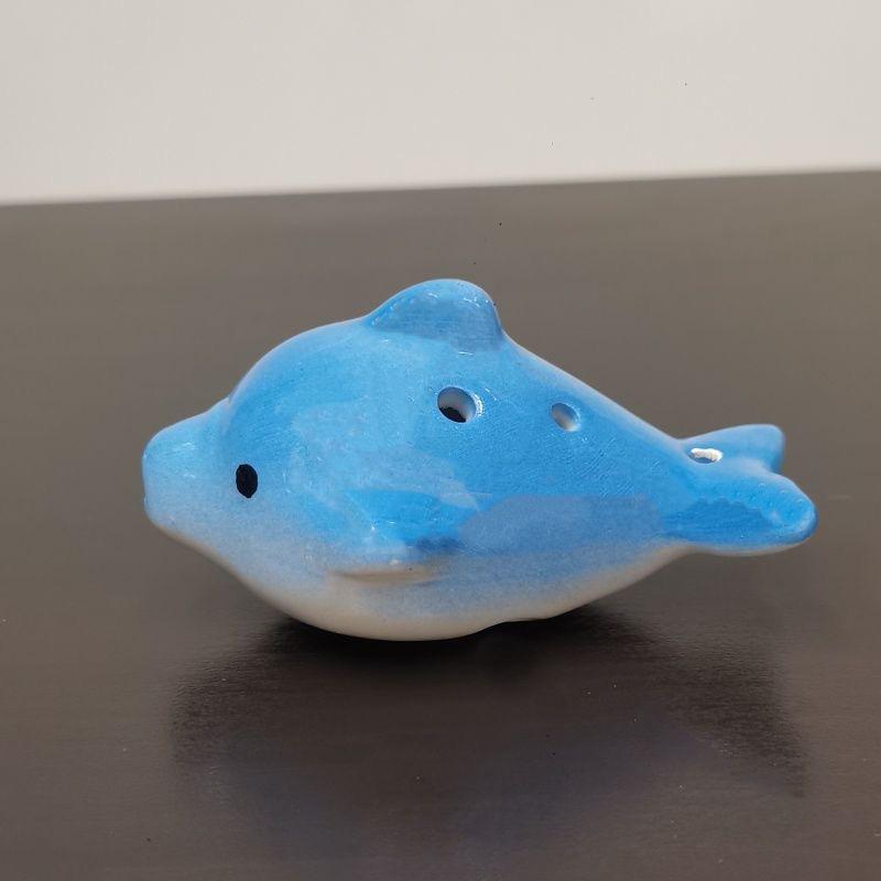 

Little Dolphin 6-Hole Porcelain Ocarina - Cartoon Animal Children s Musical Instrument Whistle