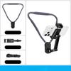Mobile phone magnetic neck-mounted stand for first-person shooting, fixed on chest for anti-shake sports camera stand
