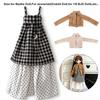 Winter Plaid Cami Dress Fashion Polka Dot Dress  for Blythe Doll/For azone/ob22/ob24 1/6 BJD Doll