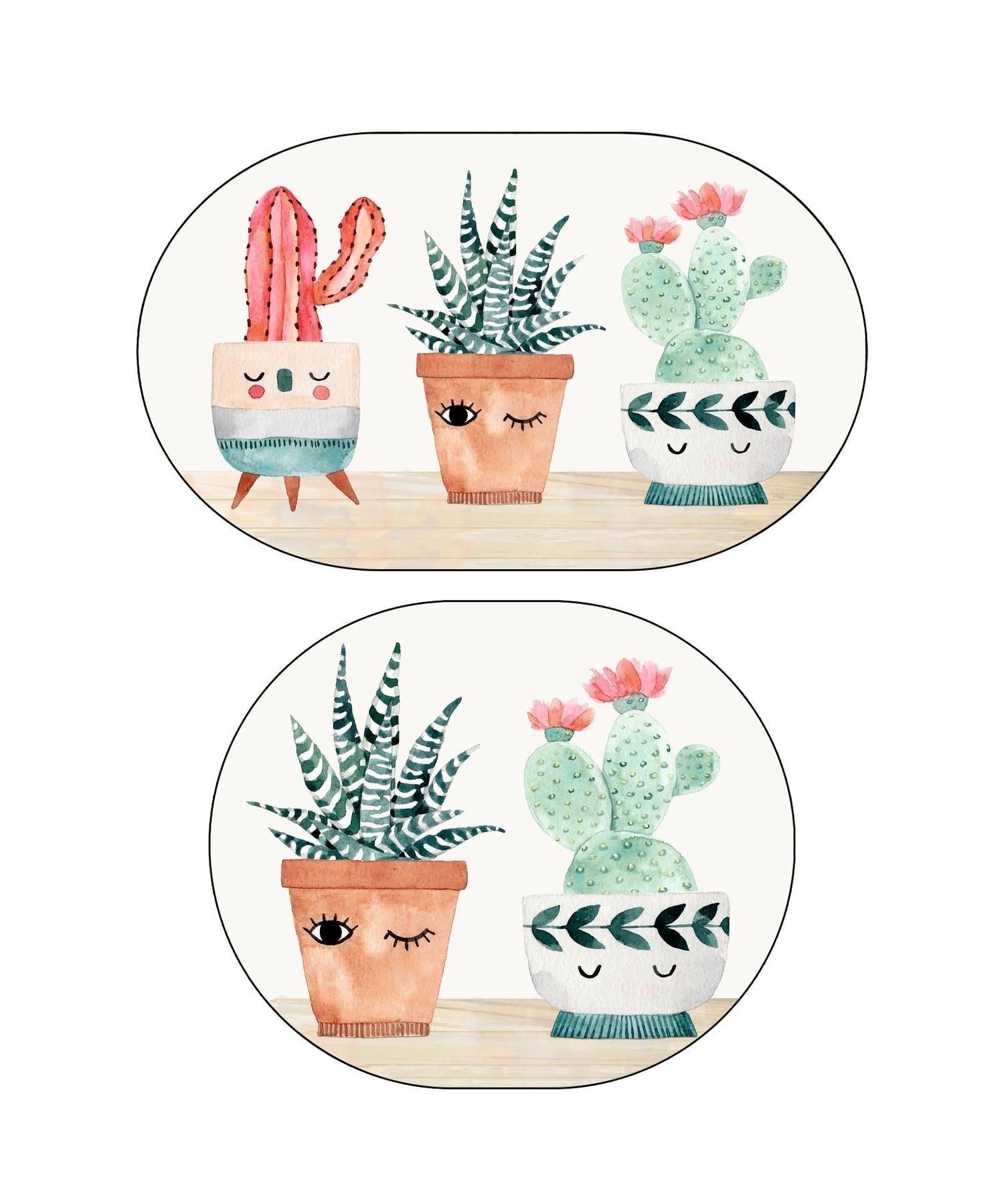 

Комплект ковриков для ванной Else Digital Three Cactus Набор из 2 шт. 0456 01