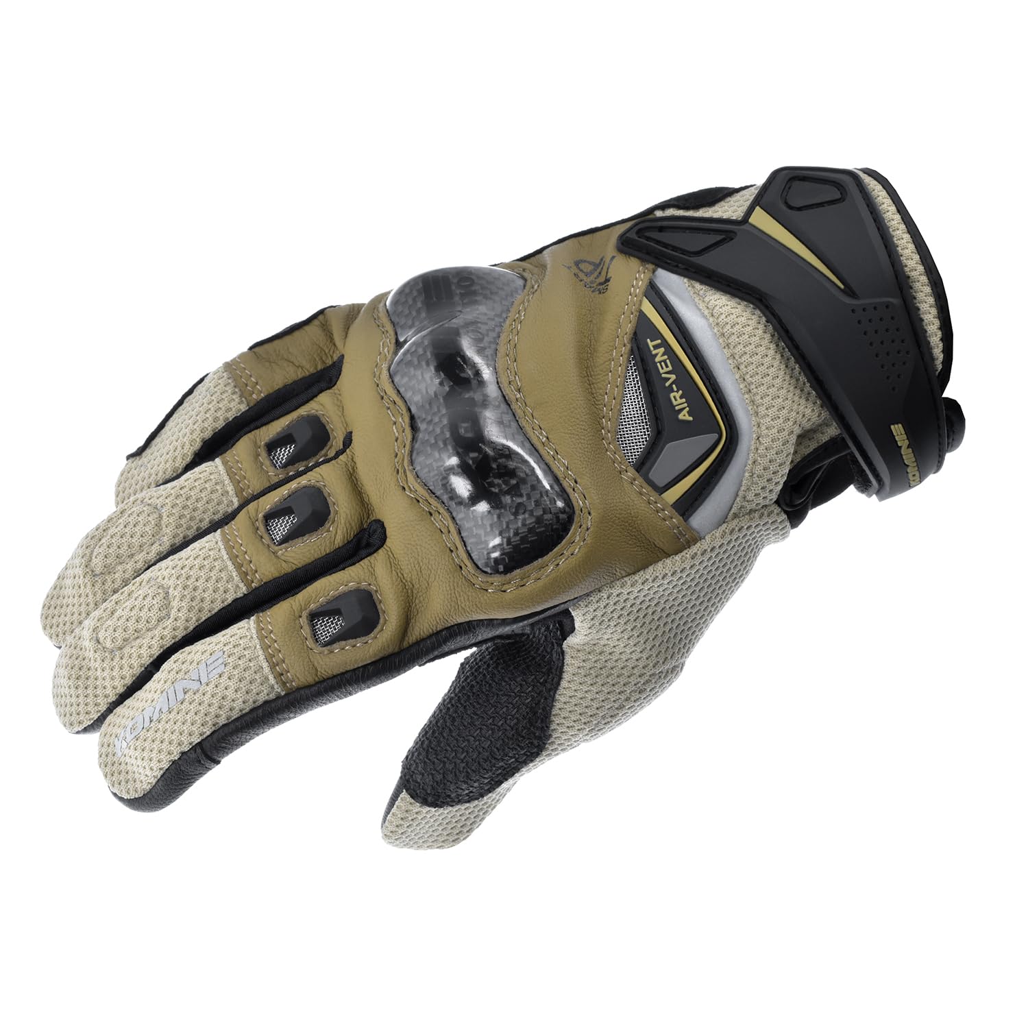 

Motorcycle Gloves Carbon Protect Leather Mesh Gloves Beige L [Komine] GK-224 бежевий