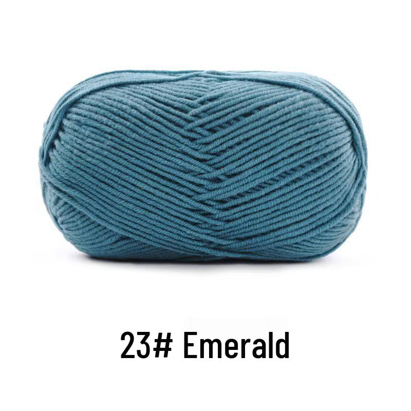 Suhe Meng Xiaoxiao 4-Ply Combed Cotton Milk Yarn for DIY Knitting: Blanket, Hat, Scarf Projects