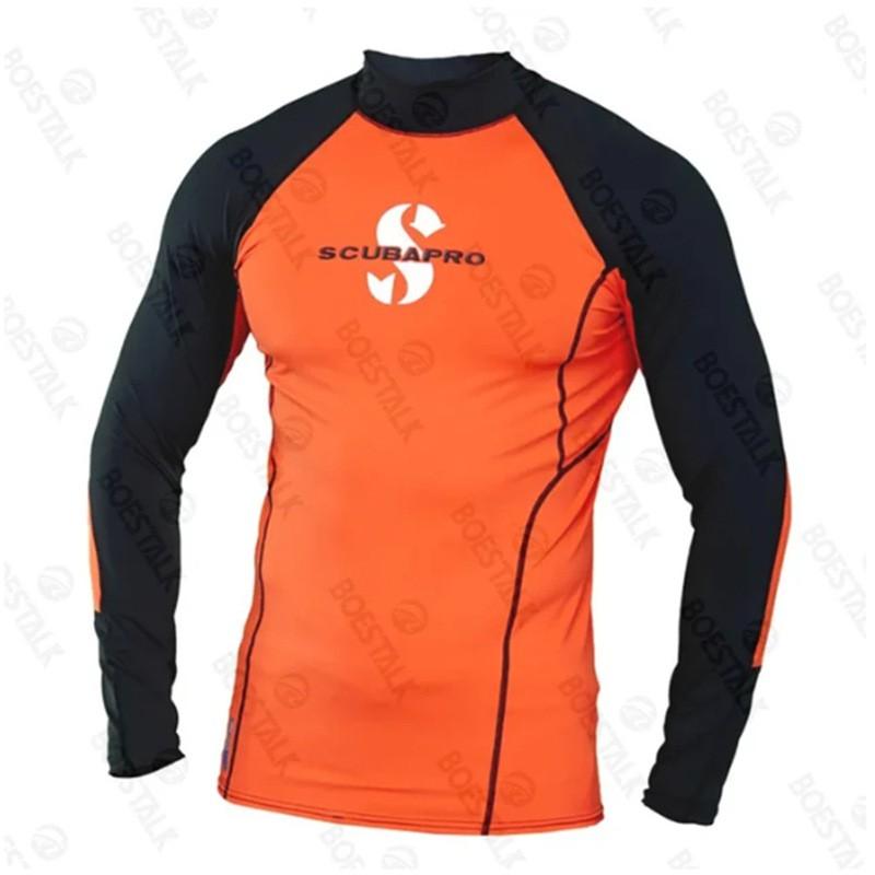 Rash Guard Manica Lunga Protezione UV per Surf, Immersioni, Nuoto, Sport Acquatici, Costume da Bagno Solare