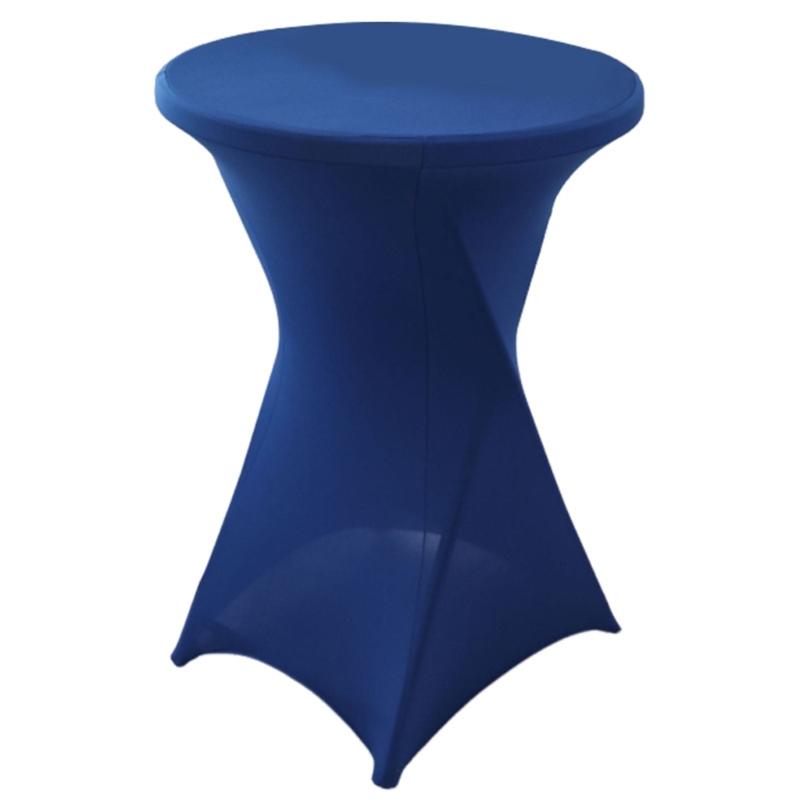 Cocktail Spandex Stretch Elastics Table Cover Square Corner Tablecloth Top Bars Table Cloth for Wedding Banquets