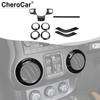 10 PCS Interior Accessories Decoration Cover Kit For 11-17 Jeep Wrangler JK Trim