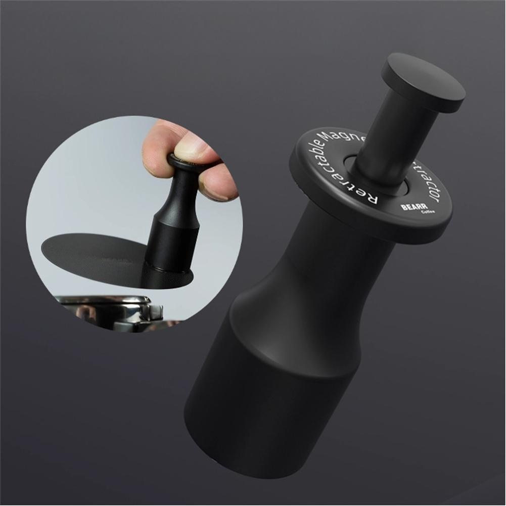 Espresso Machine Coffee Puck Screen Magnet Tool with Adjustable Magnetic Strength Lightweight Aluminum Alloy Coffee Accessory