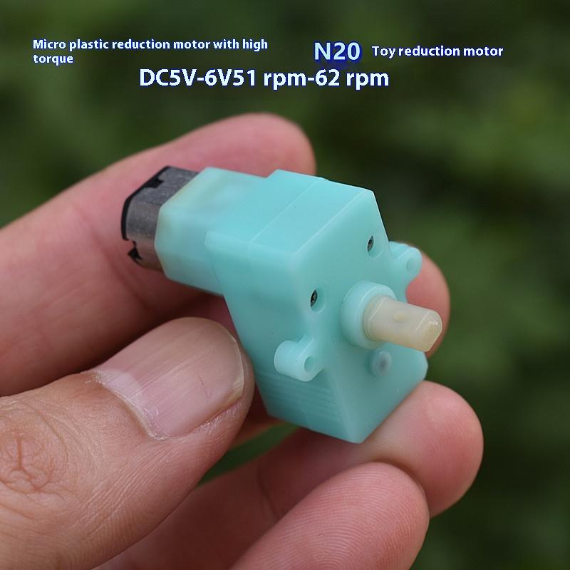 1/5Pcs Mini N20 Reduction Motor With High Torque Plastic Reduction Motor Dc 5V-6V 51-62Rpm Micro Toys