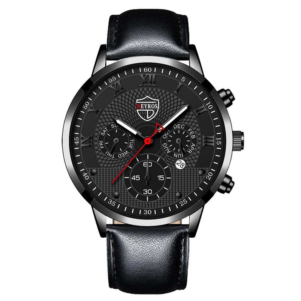 Trendy Belt Men S Watch Date Luminous Automatic Quartz Watch