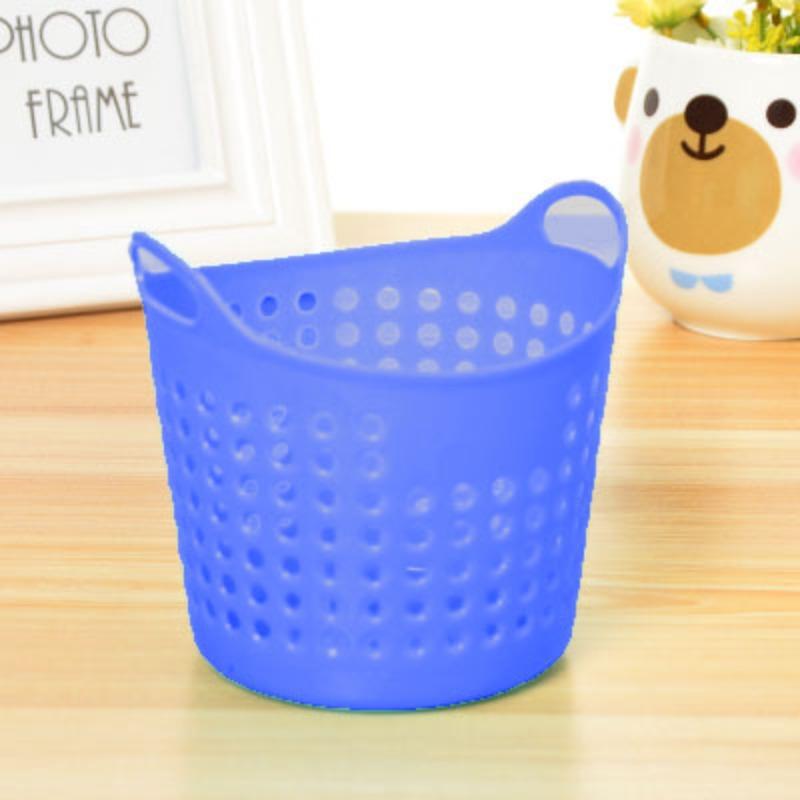 

Настольный органайзер Мини Повседневный Портативный Сетчатый Органайзер Корзина Органайзер для всякой всячины Держатель для ручек Органайзер Корзина ярко-розовый