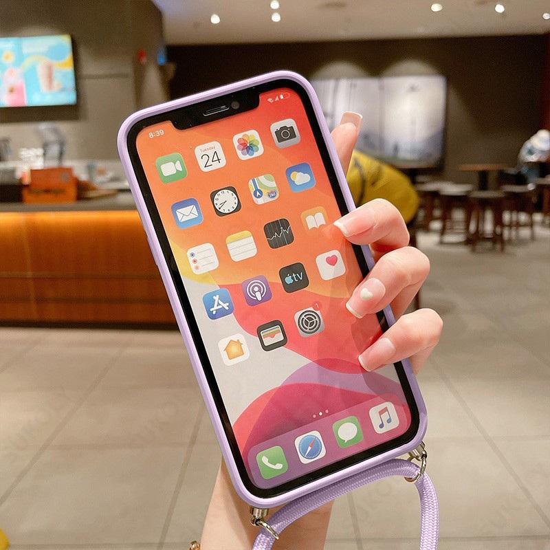 Soft TPU Silicone Lanyard Phone Case For Xiaomi 13T Redmi Note 11 12 13 Pro 5G 11T 13T Pro Poco X5 F6 Pro 11S Crossbody Cover