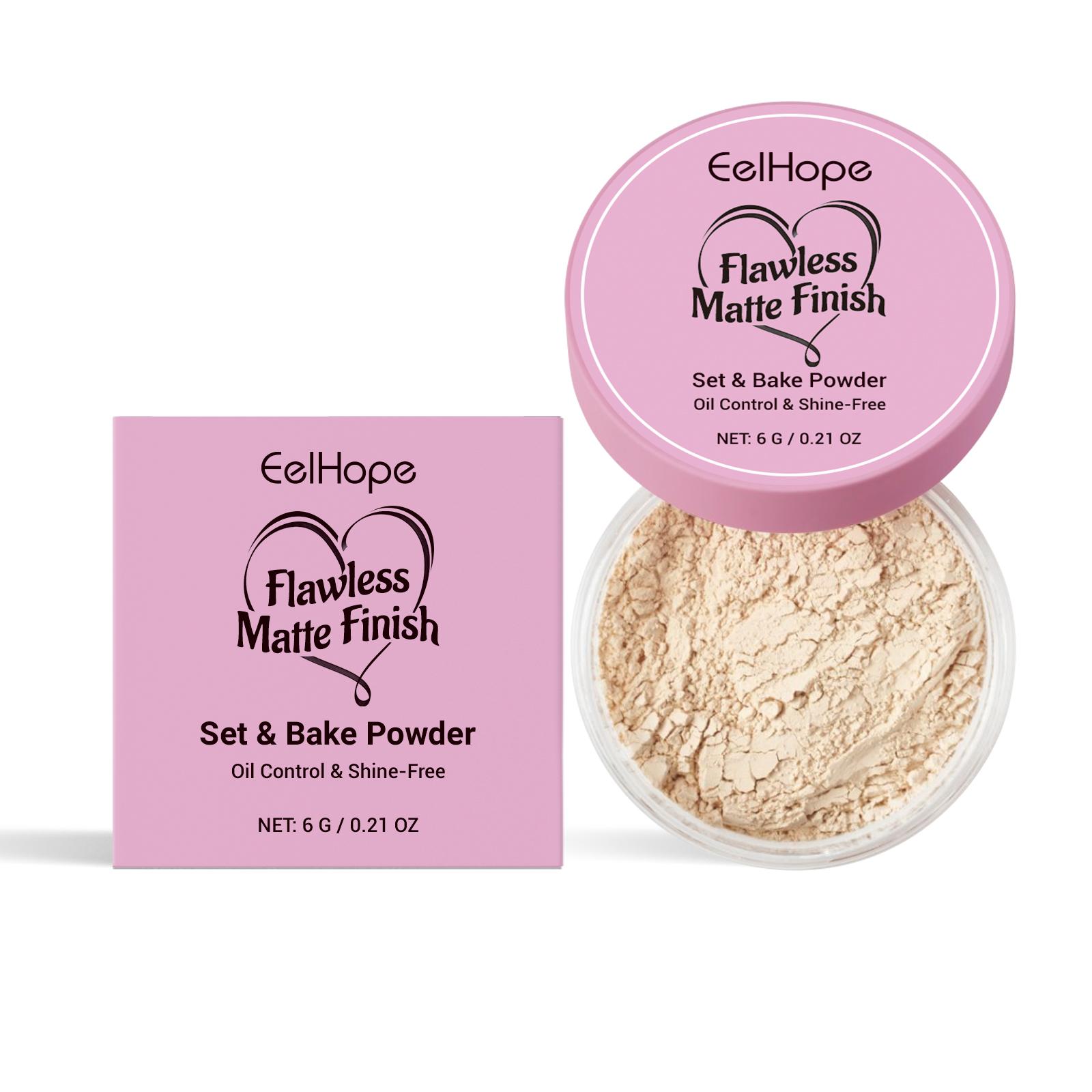 Waterproof Loose Baking&Setting Powder Long Lasting Oil Control Matte Brightening Smoothing Delicate Natural Face Cosmetics